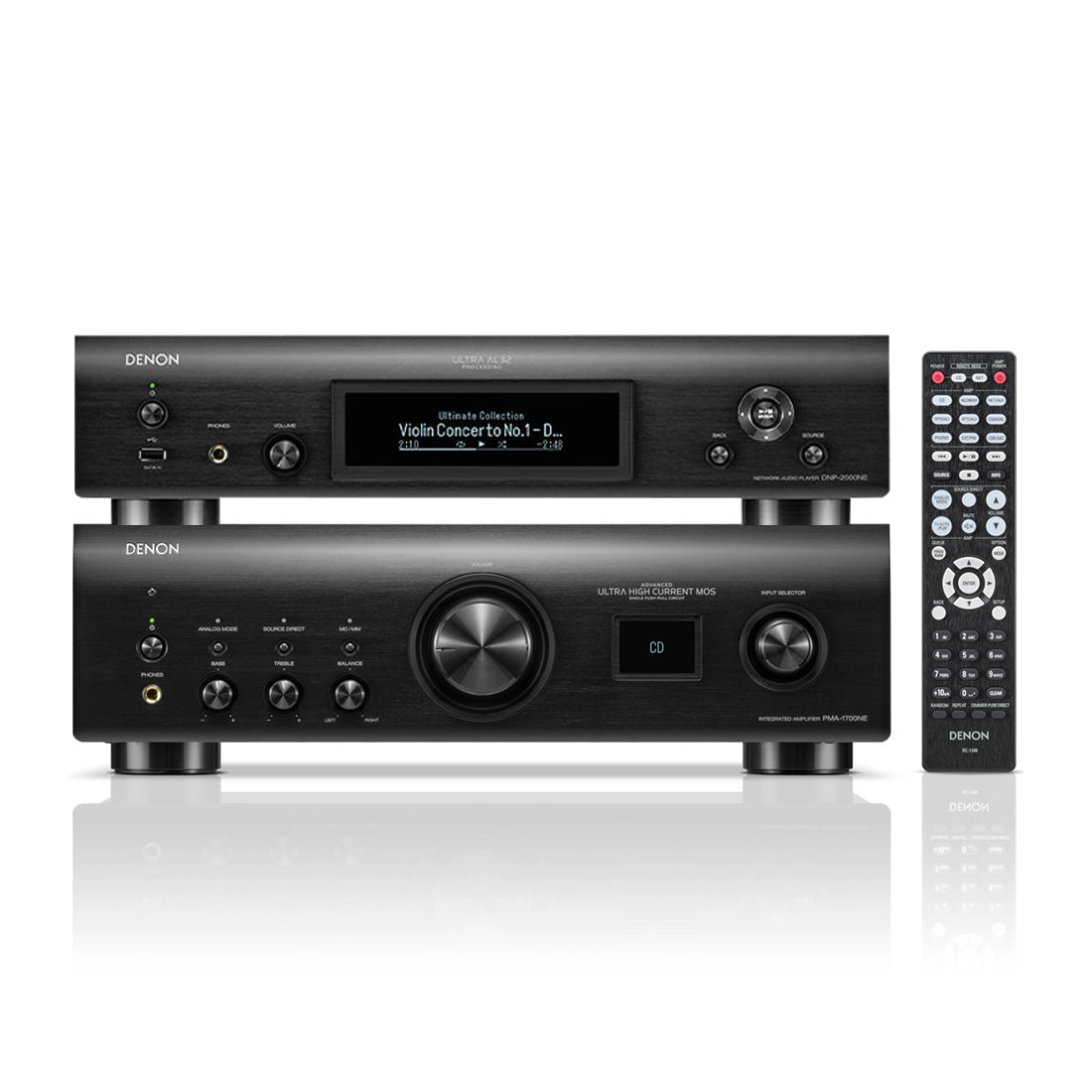 Denon PMA-1700NE Integrated Amplifier with DNP-2000NE Bundle