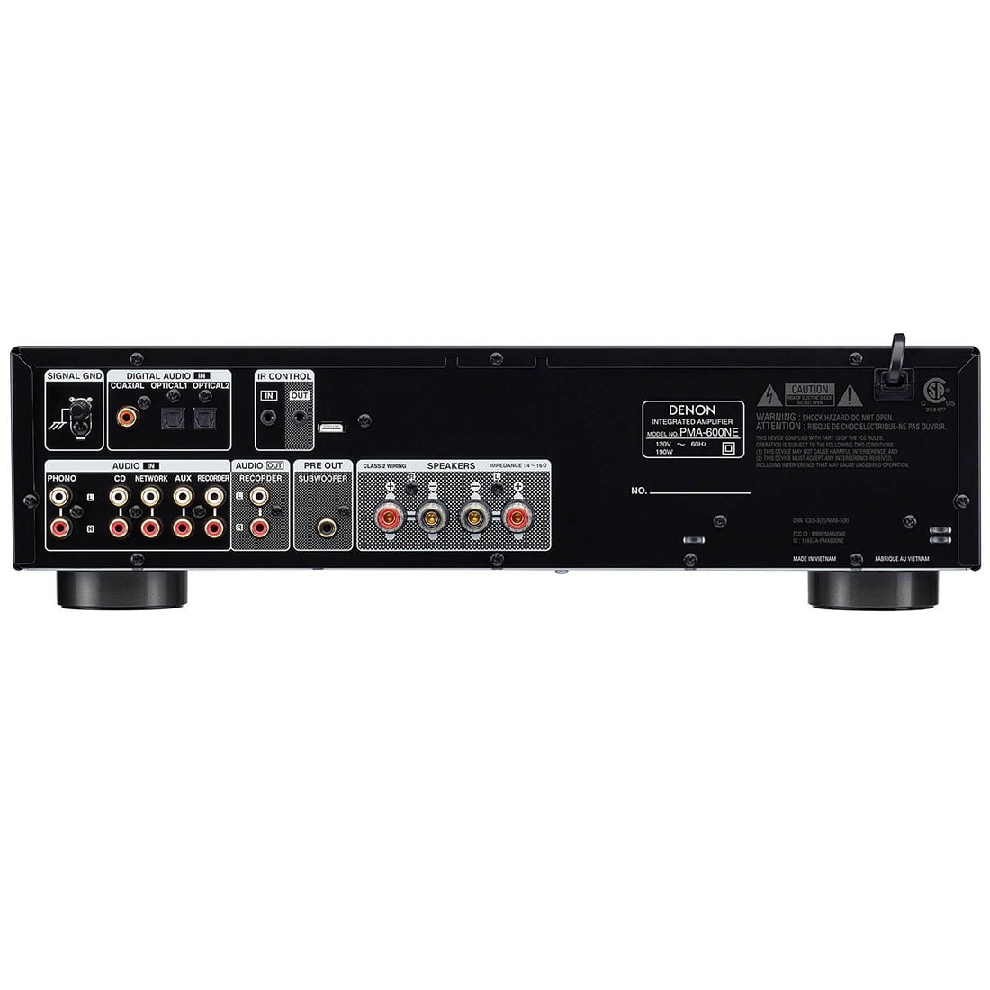 Denon PMA-600NE Integrated Amplifier with 70W Power per Channel and Bluetooth Support