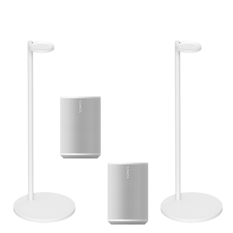Sonos Era 100 Bluetooth Smart Speaker with Speaker Stand | Pair - Bundle