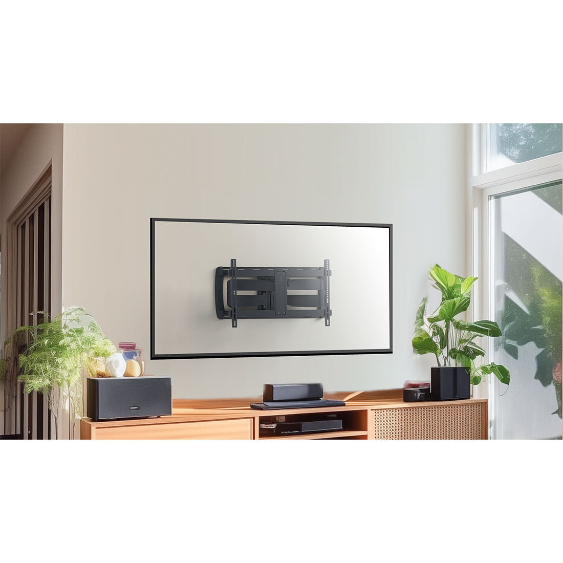 ErgoAV ERMML6-01B Large Motion TV Mount 42″-90″ TVs