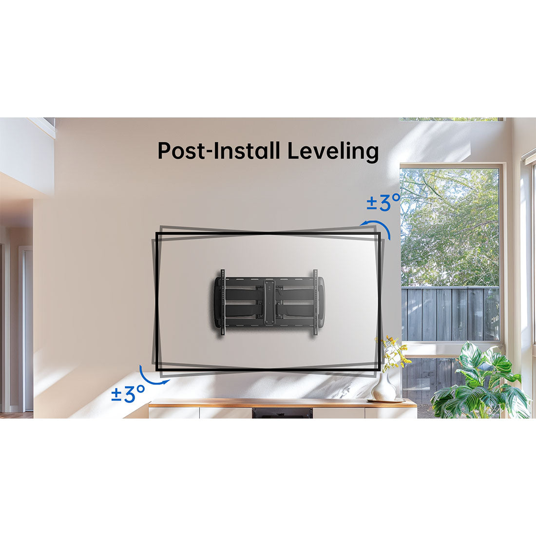 ErgoAV ERMML6-01B Large Motion TV Mount 42″-90″ TVs