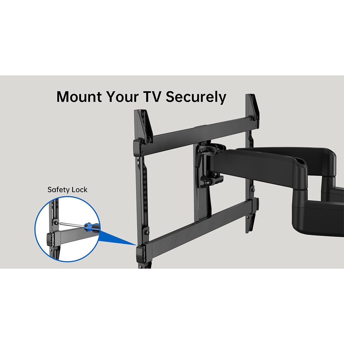 ErgoAV ERMML6-01B Large Motion TV Mount 42″-90″ TVs