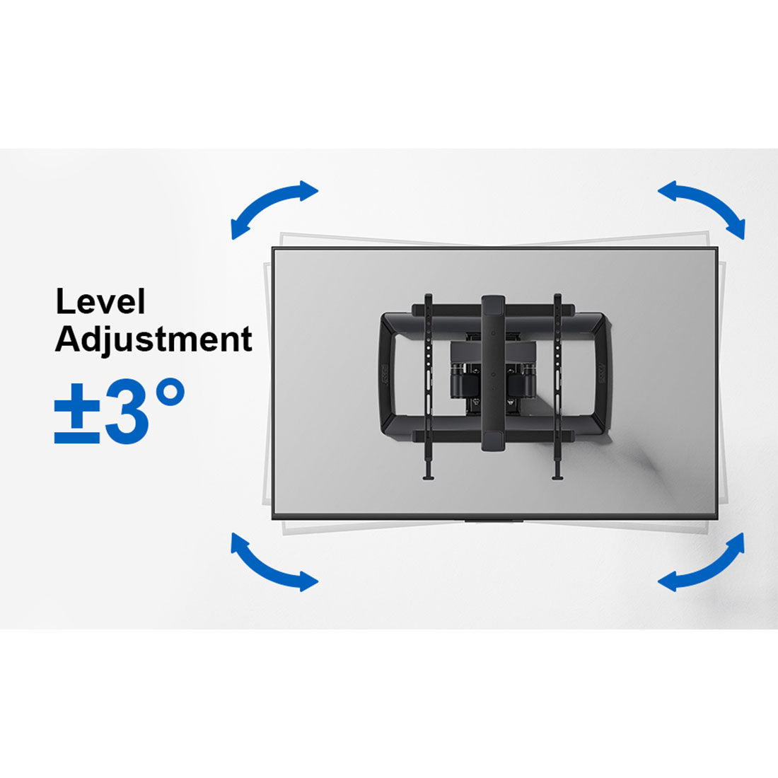 ErgoAV ERMMM6-01B Motion Mount with Dual Arms for TVs 39″ to 65″