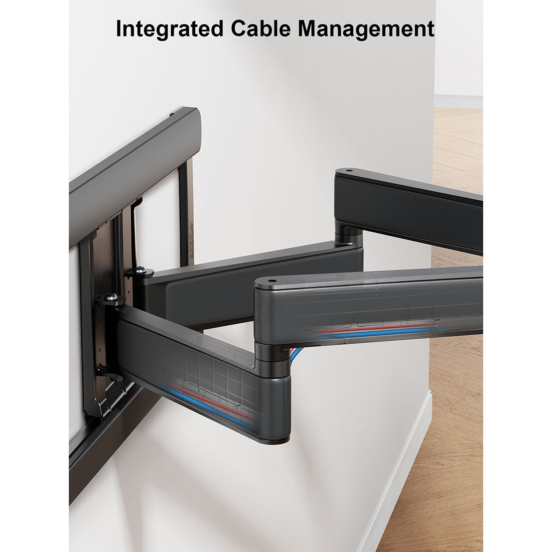 ErgoAV ERMMM6-01B Motion Mount with Dual Arms for TVs 39″ to 65″