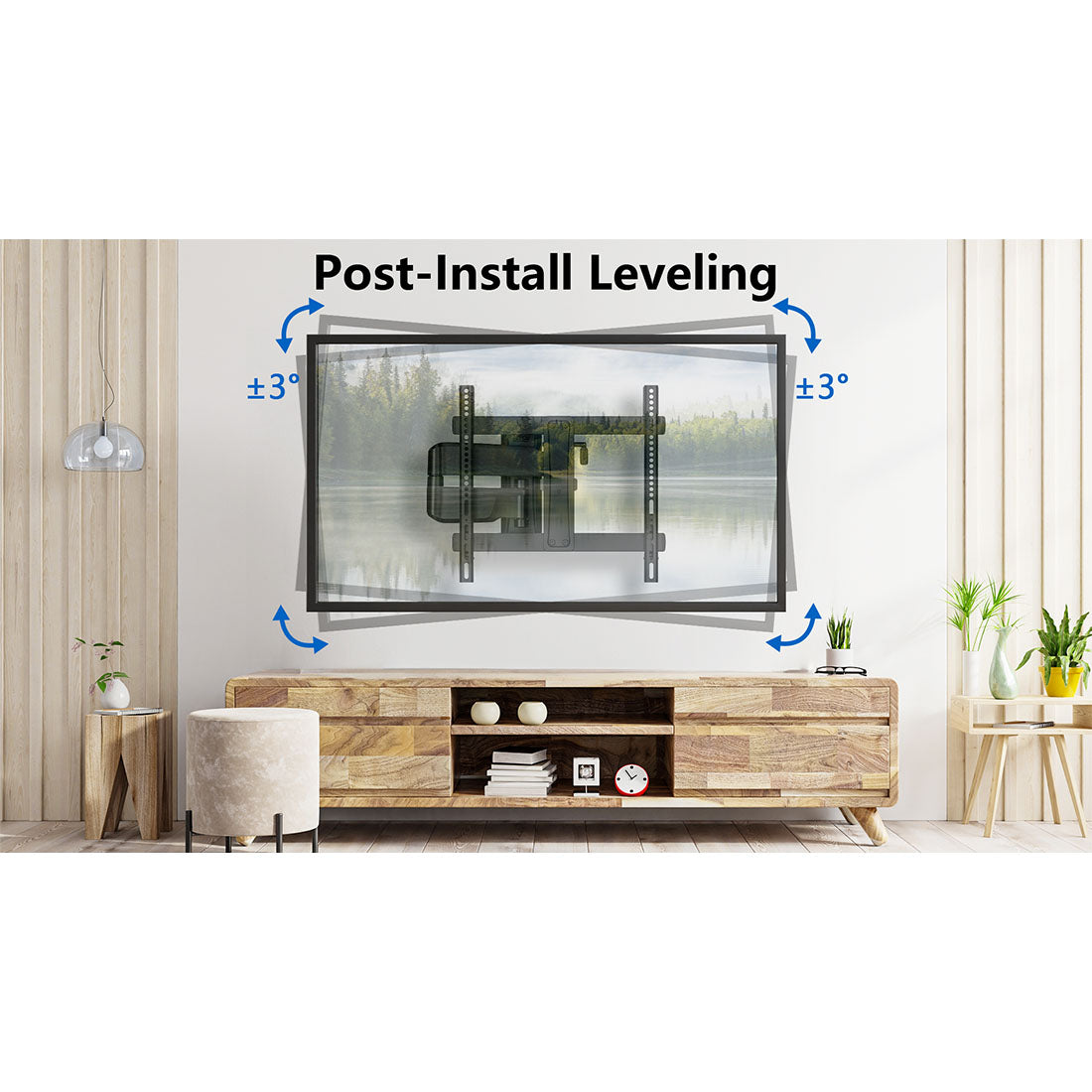 ErgoAV ERMMM9-01B Medium Motion TV Mount 32″-65″ TVs