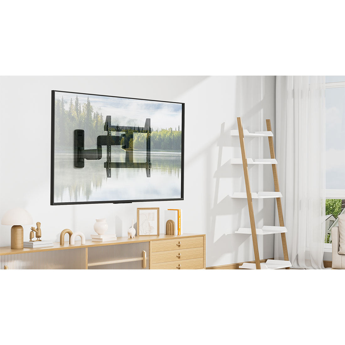 ErgoAV ERMMM9-01B Medium Motion TV Mount 32″-65″ TVs