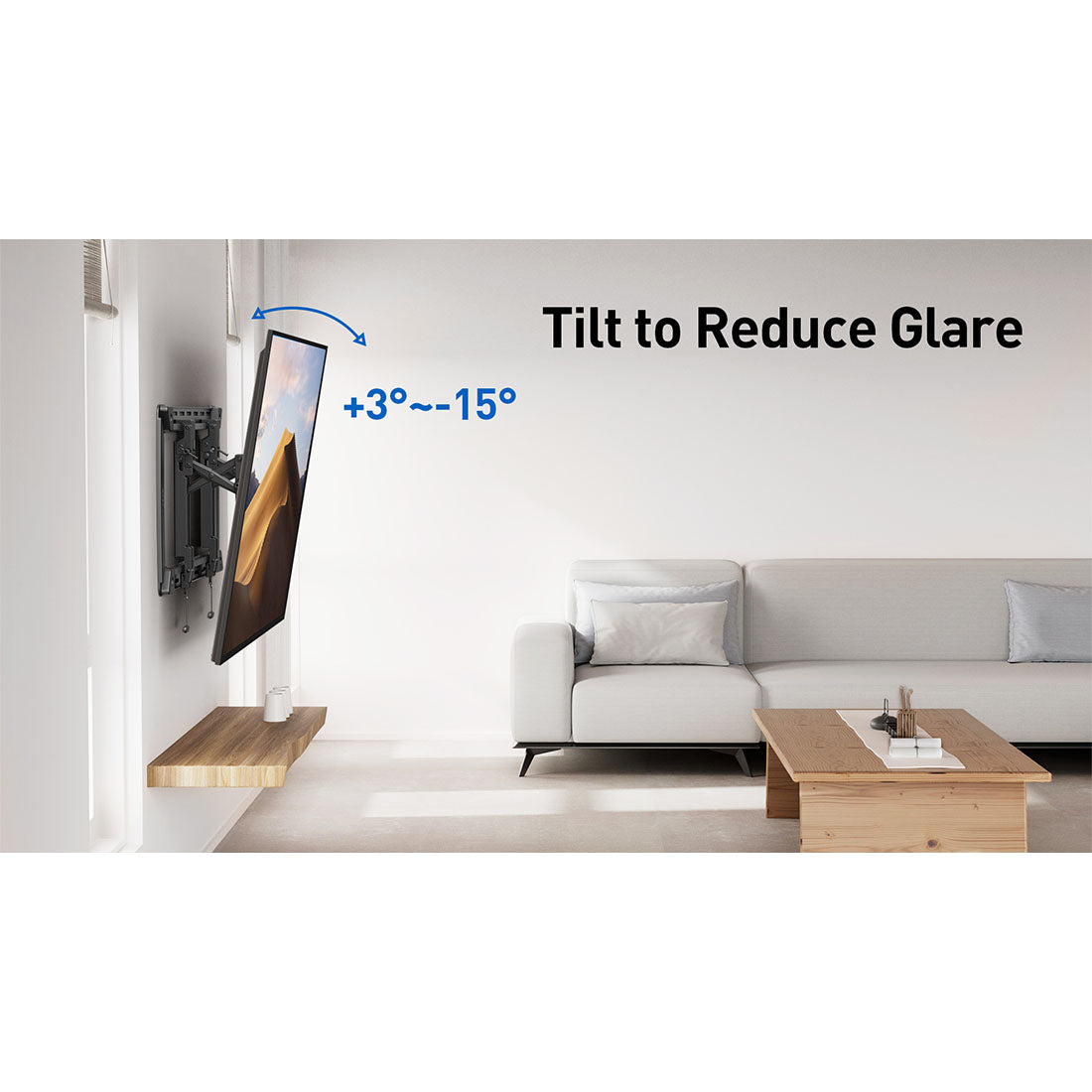 ErgoAV ERMTL3-01B Large Extend Tilt Mount for TVs 46″ to 100″