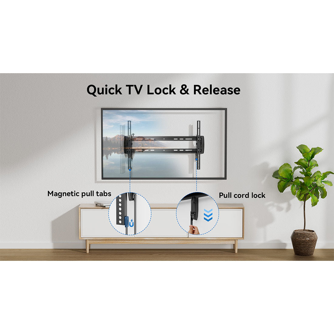 ErgoAV ERMTL6-01B Large Tilt TV Mount 37″-86″ TVs