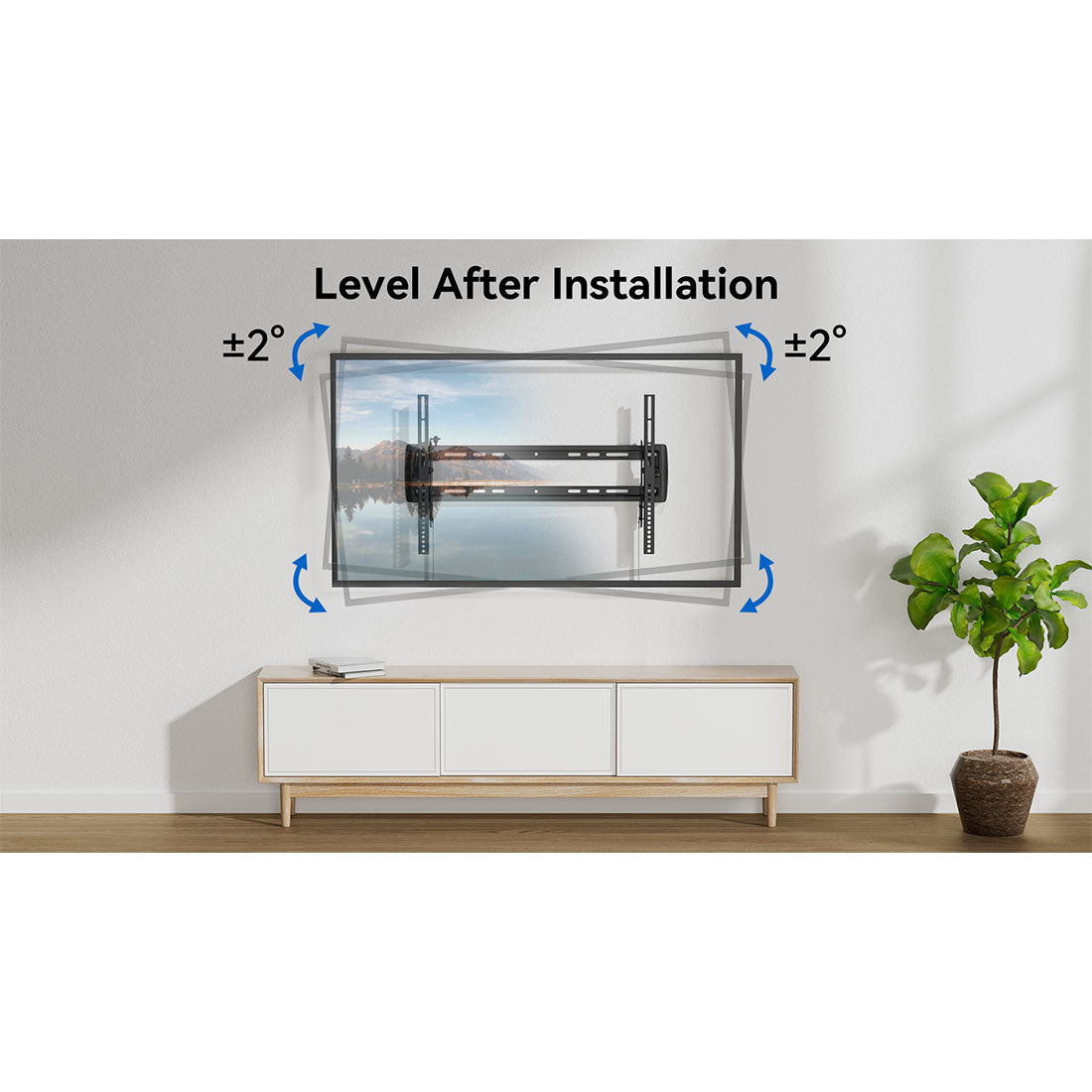 ErgoAV ERMTL6-01B Large Tilt TV Mount 37″-86″ TVs