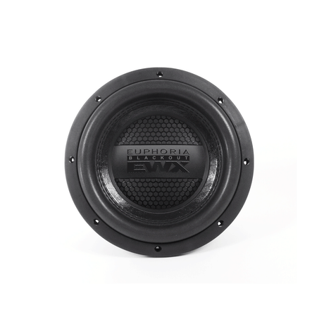 Euphoria EWXB10D2 10" 1000W 2-Ohm DVC Subwoofer