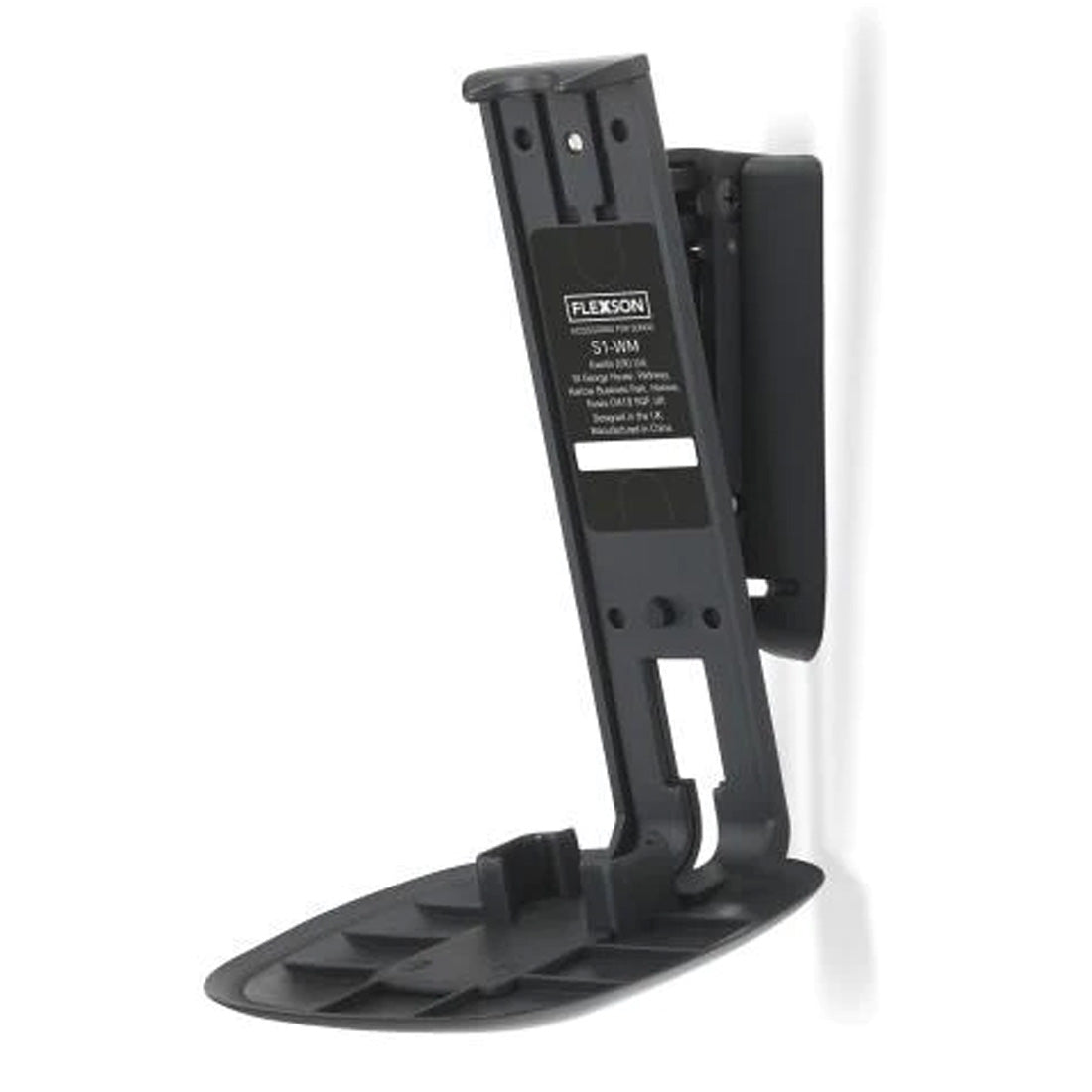 Flexson FLXS1WM1021 Wall Mount For Sonos One & Play:1 - Each - Black
