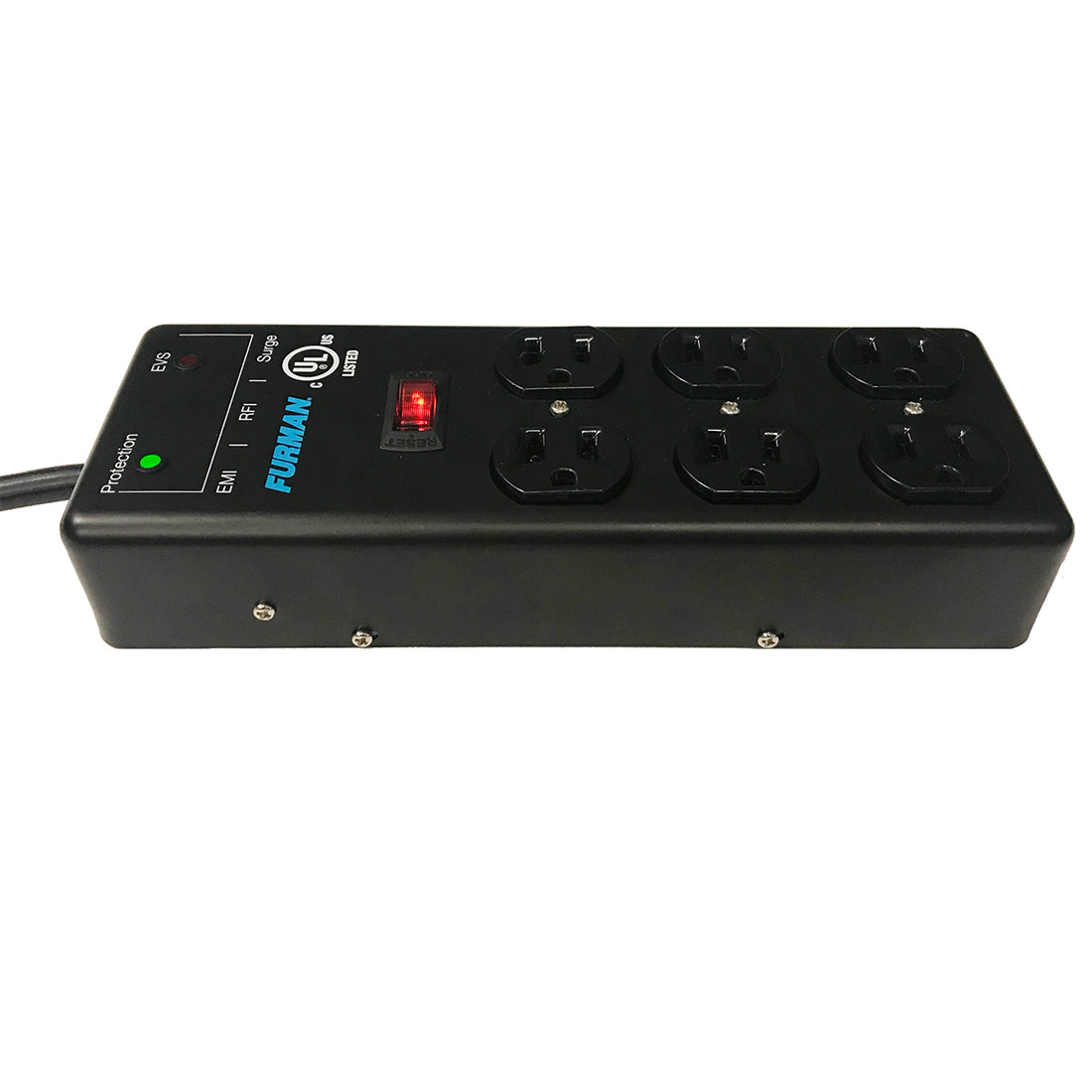 Furman SS-6B-PRO 15A AC 2x3 Metal Surge Strip 6 Outlet