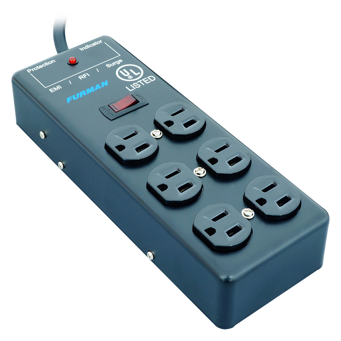 Furman SS-6B 6 Outlet 2×3 Metal Surge Suppressor Strip