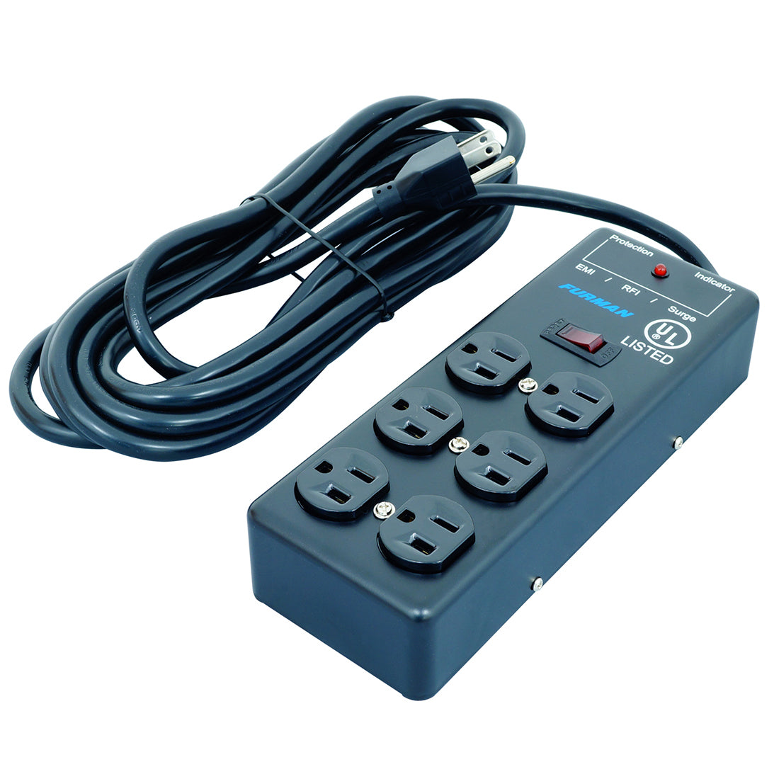 Furman SS-6B 6 Outlet 2×3 Metal Surge Suppressor Strip