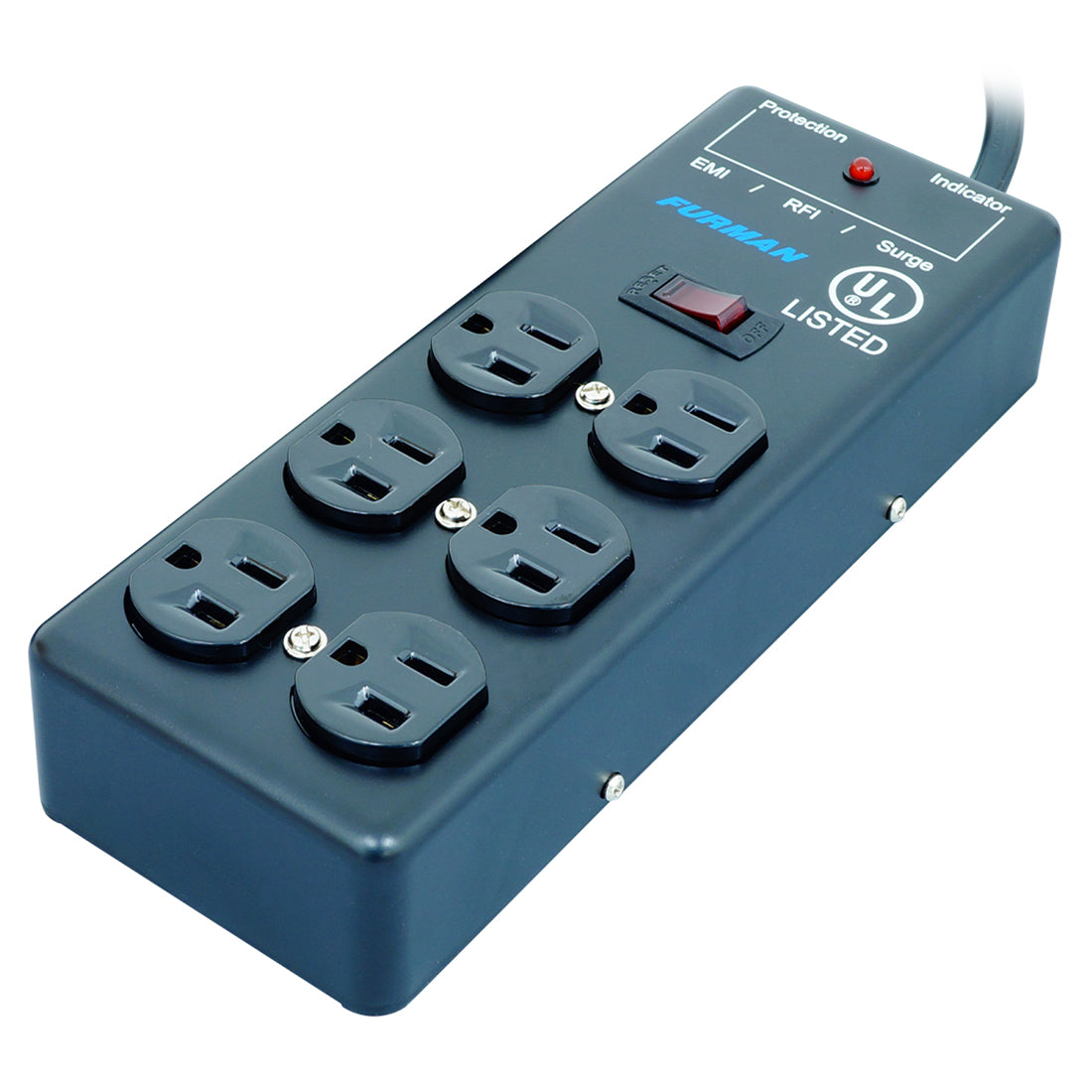 Furman SS-6B 6 Outlet 2×3 Metal Surge Suppressor Strip