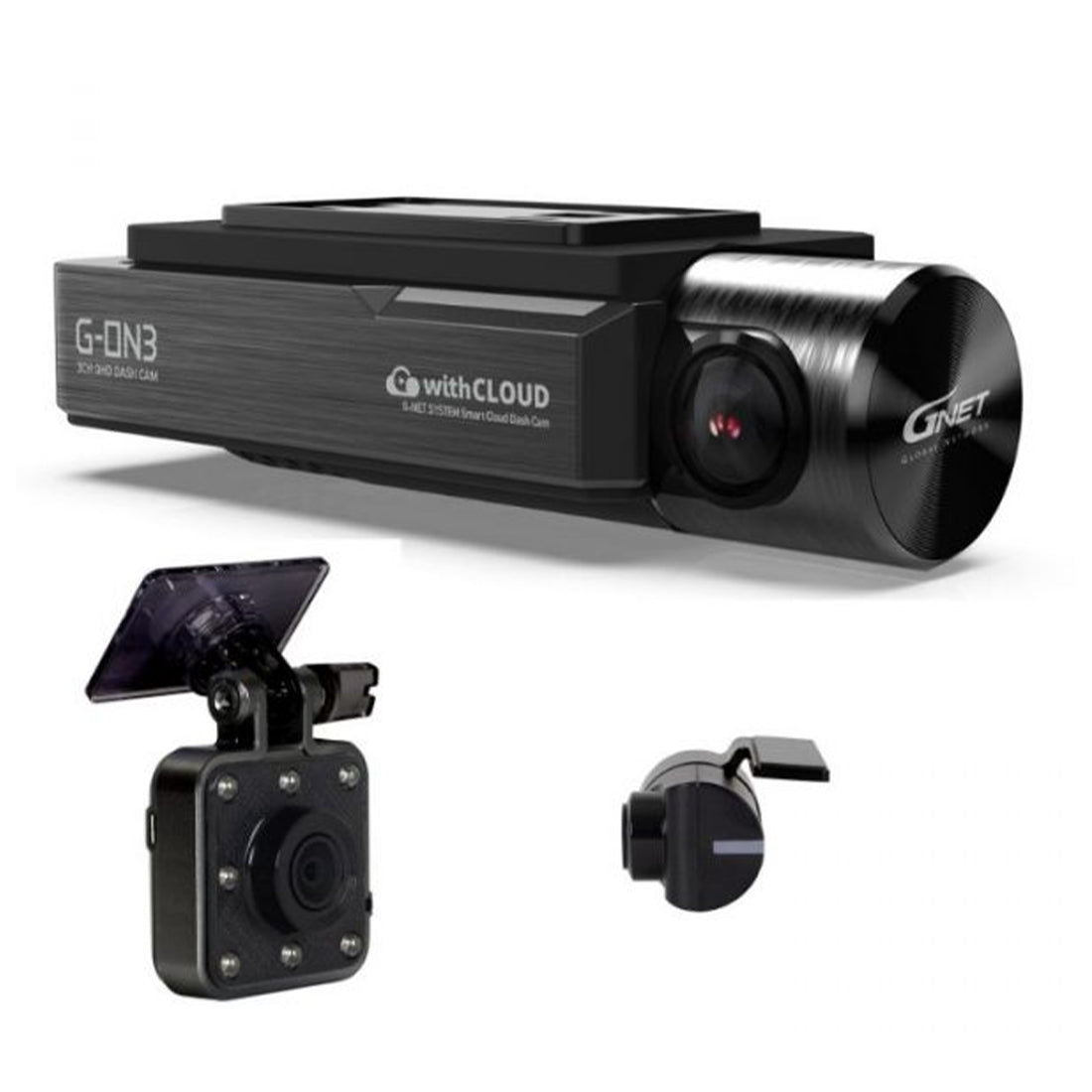 GNET G-ON3 2K QHD 3-Channel Cloud Dash Cam