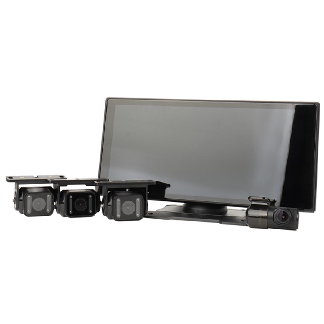 GNET GT9000 4 Channel Dash Camera: 1080p Front, Rear and Side (L/R) Cameras + 10.36" Screen