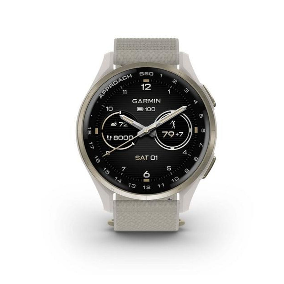 Garmin Approach® S50 Smartwatch with ComfortFit Nylon Band