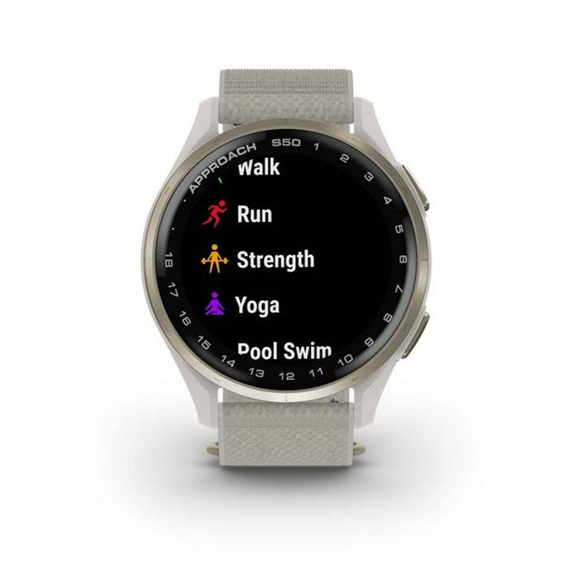 Garmin Approach® S50 Smartwatch with ComfortFit Nylon Band