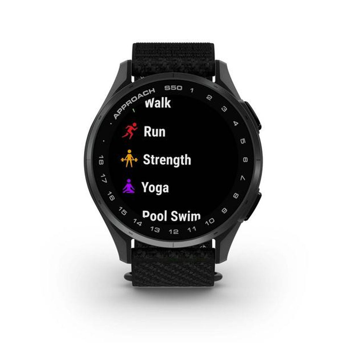 Garmin Approach® S50 Smartwatch with ComfortFit Nylon Band