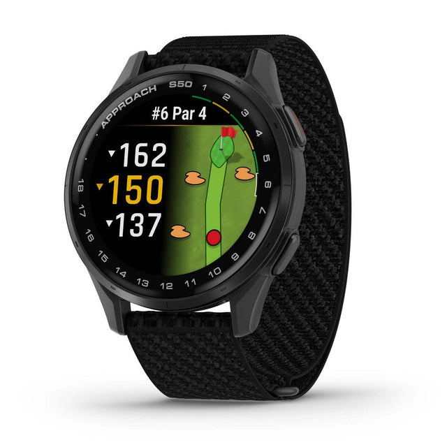 Garmin Approach® S50 Smartwatch with ComfortFit Nylon Band