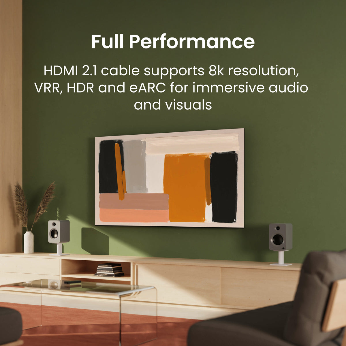 Kanto HT6-KIT Screen Cleaning Kit with 6.5' HDMI 2.1 Cable