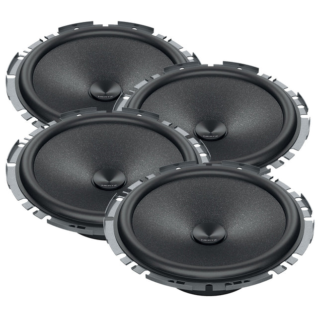 Hertz C165F Cento Series 6.5" 180W 4-Ohm Flat Profile Component Woofers Bundle
