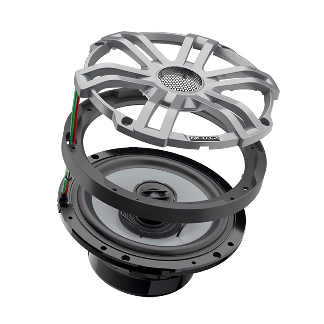 Hertz HEX 6.5 S-LD-G 6.5" Marine/Powersport RGB LED Coaxial Speakers