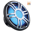 Hertz HMS 12 S2-LD-G 12" 2-Ohm Marine Sport RGB LED Subwoofer - Gray Sport Grille