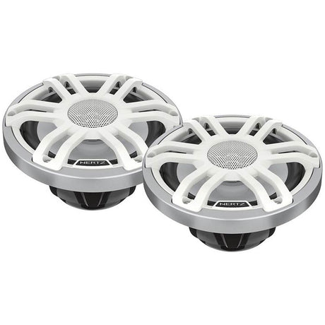 Hertz HMX 6.5 S-LD-SW 6.5″ 2-Way Marine Speakers with RGB LED Lighting – White