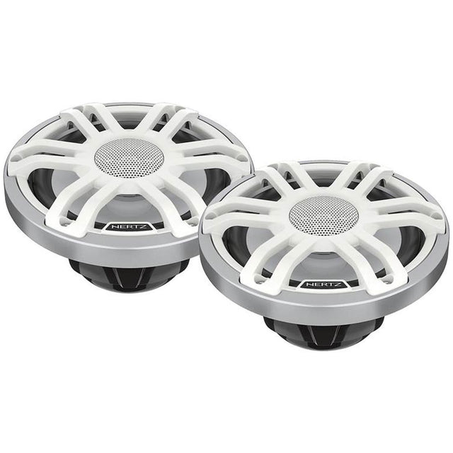 Hertz HMX 6.5 S-LD-SW 6.5″ 2-Way Marine Speakers with RGB LED Lighting – White