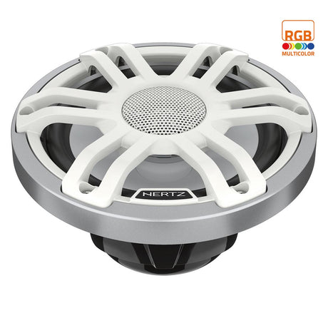 Hertz HMX 6.5 S-LD-SW 6.5″ 2-Way Marine Speakers with RGB LED Lighting – White