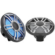 Hertz HMX 8 S-LD-G 8″ 2-Way Marine Speakers with RGB LED Lighting – Gray