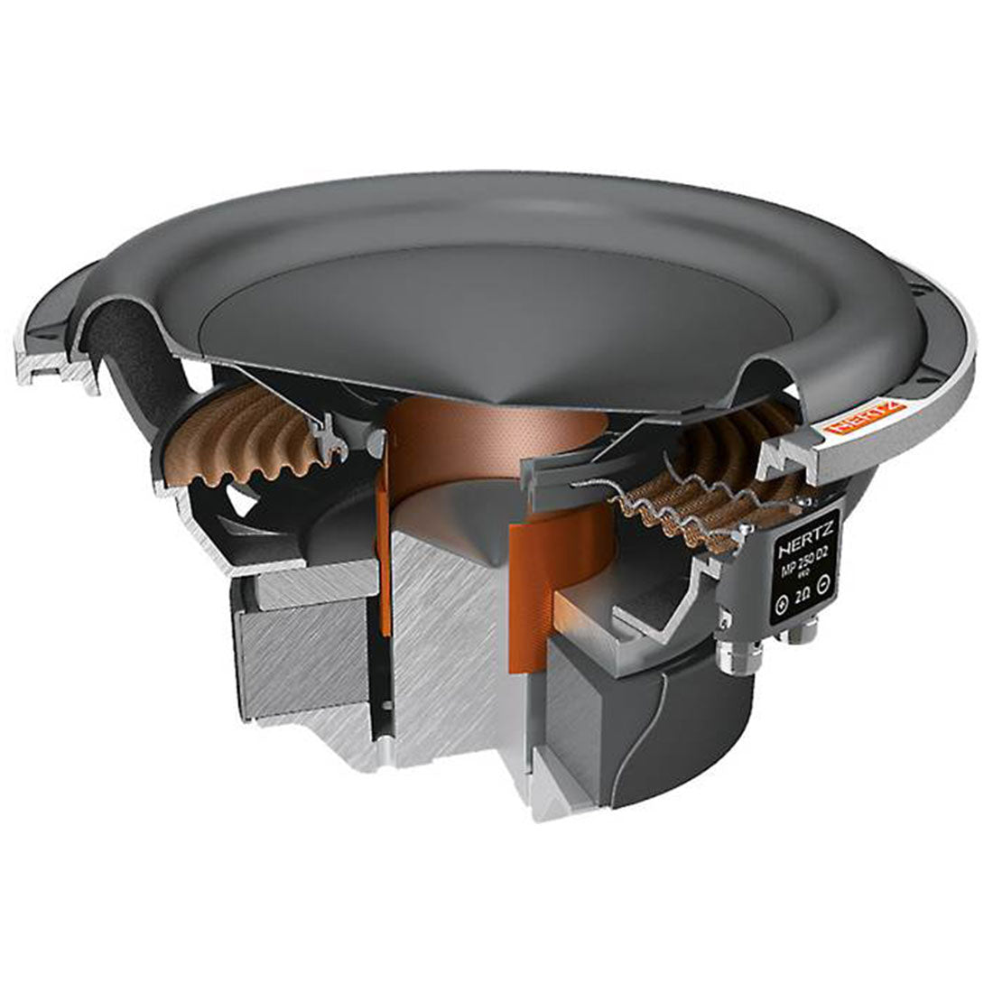 Hertz MP250D2.3 10″ 1200W Component Subwoofer