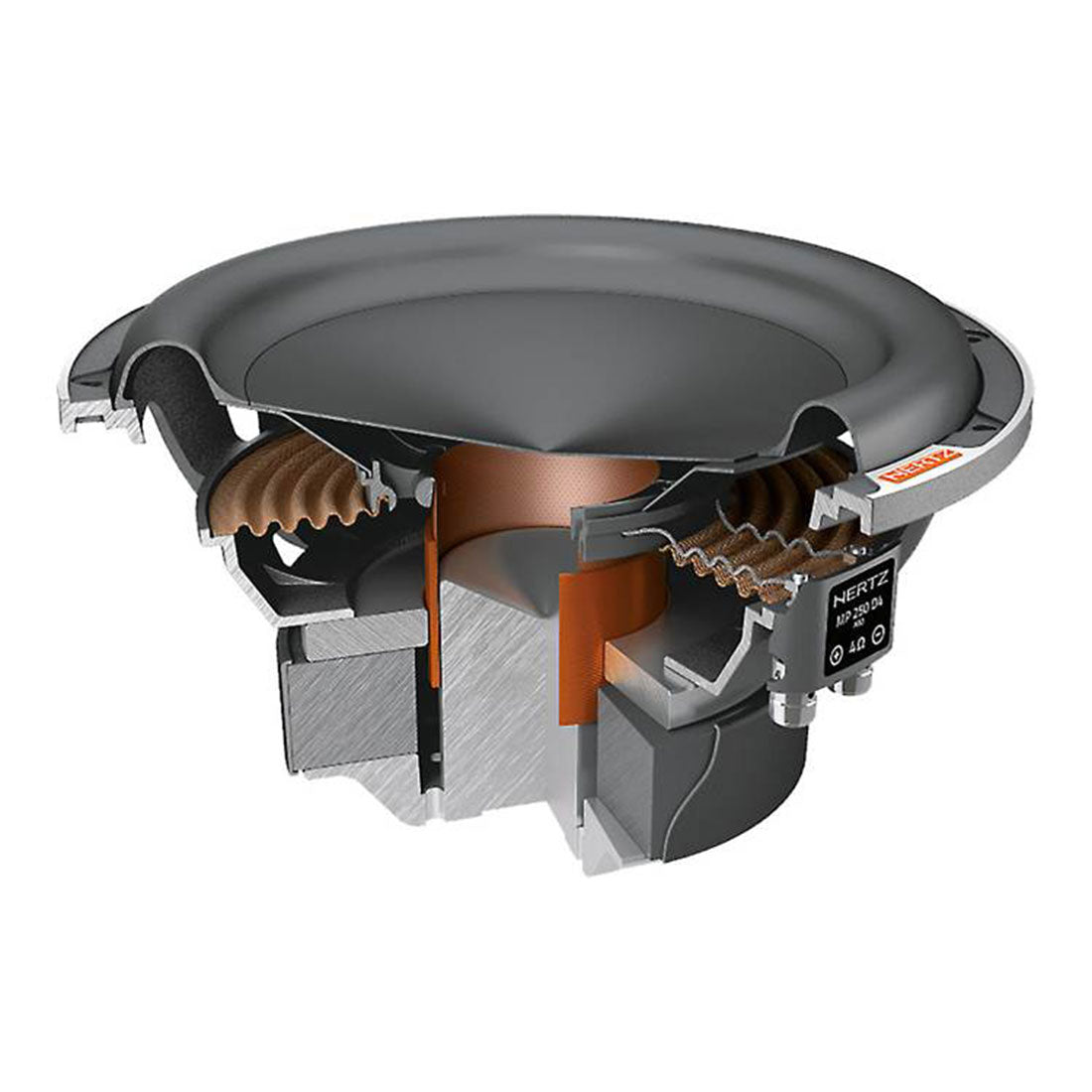Hertz MP250D4.3 10″ 1200W Component Subwoofer
