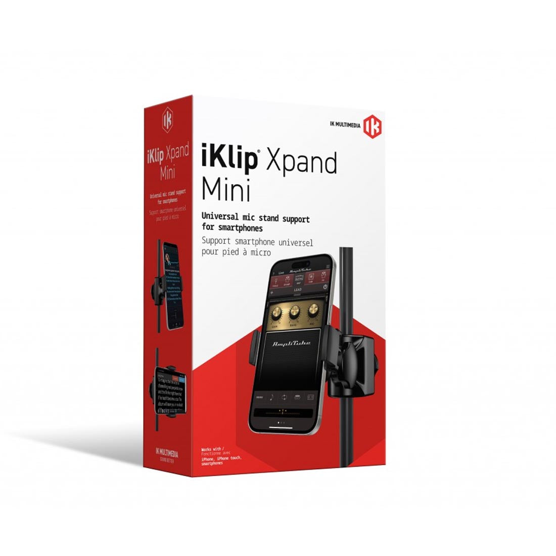 IK Multimedia iKlip Xpand Mini Universal Smartphone Mic Stand Mount (1141077)