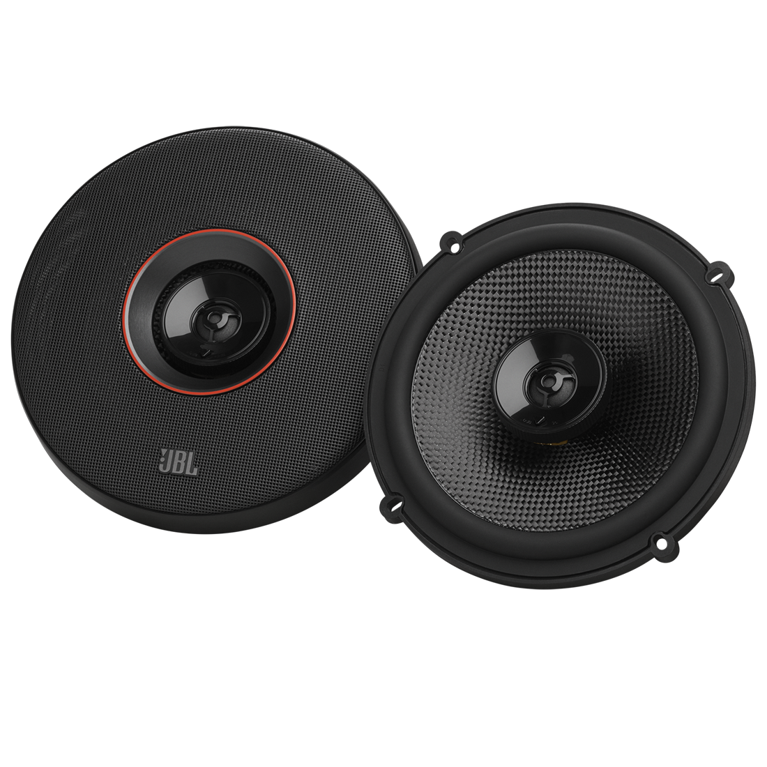 JBL Club 64SQ 6.5" 2-Way Coaxial Car Speakers With Carbon-Fiber Woofer - Pair