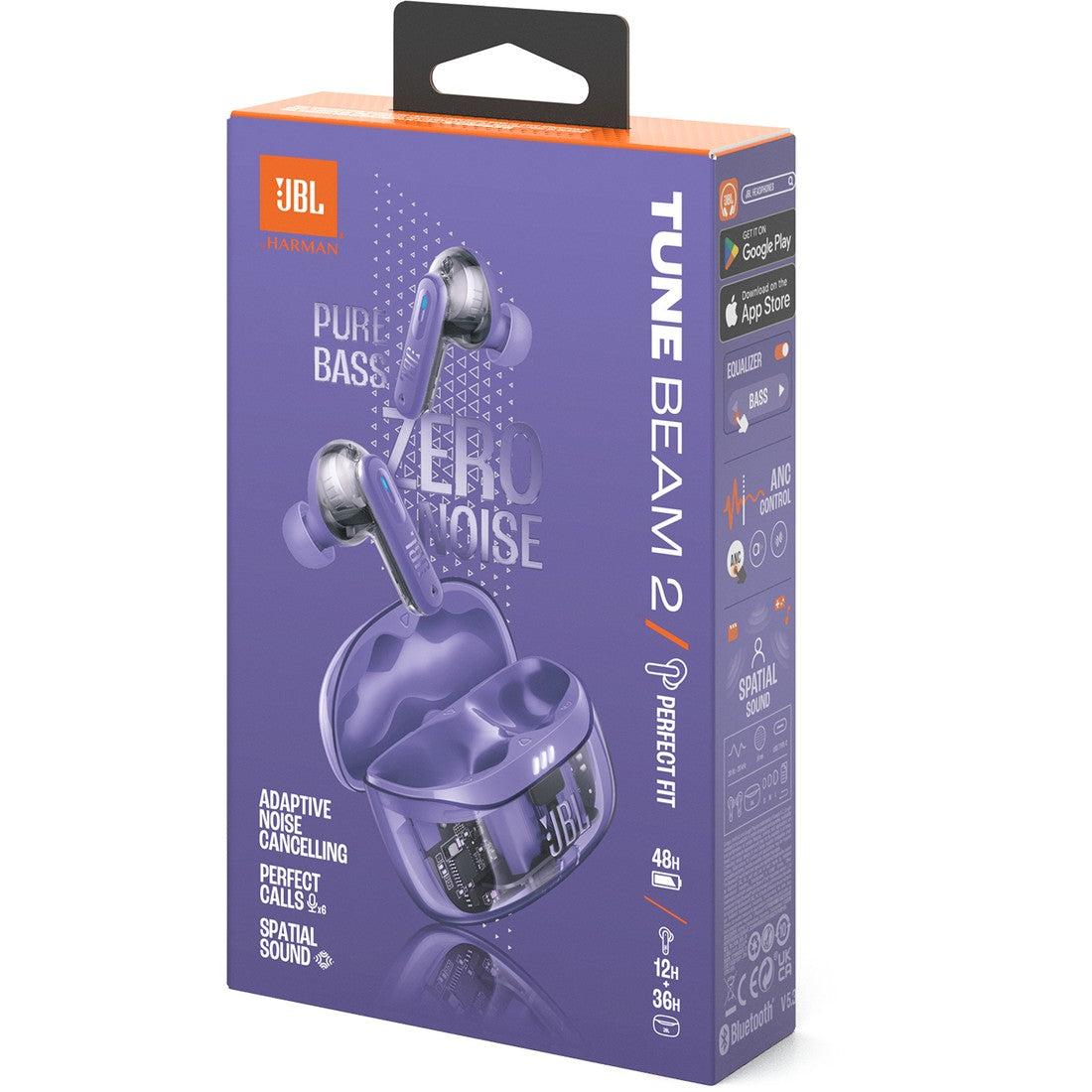 JBL Tune Beam 2 Ghost Edition - Ghost Mauve - True Wireless Noise Cancelling Earbuds - Detailshot 15