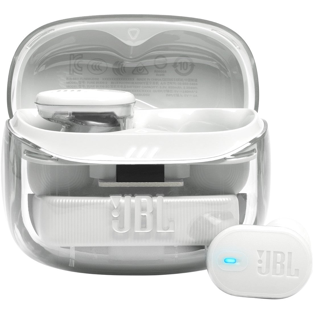 JBL Tune Buds 2 Ghost Edition - Ghost White - True Wireless Noise Cancelling Earbuds - Hero