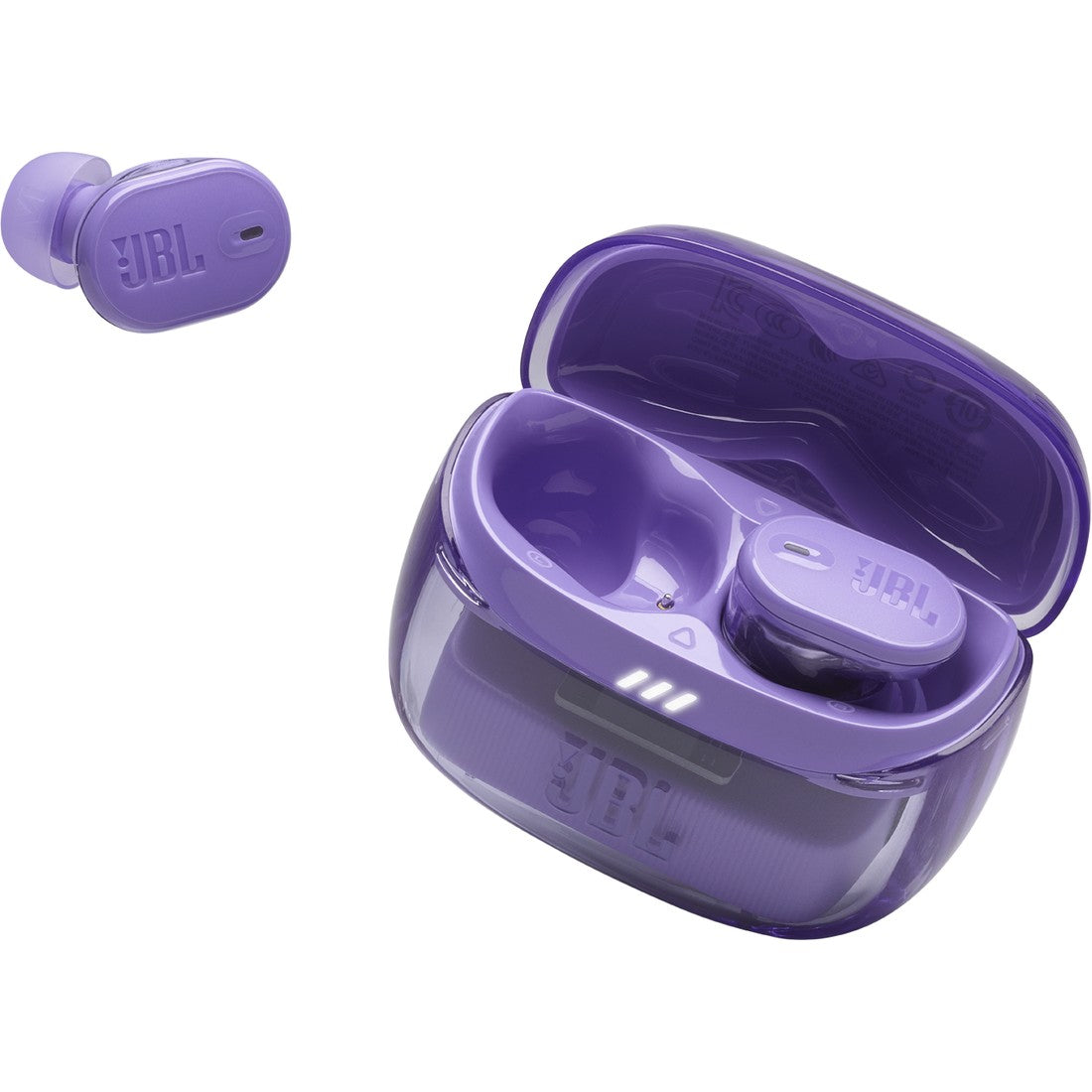 JBL Tune Buds 2 Ghost Edition - Ghost Mauve - True Wireless Noise Cancelling Earbuds - Detailshot 2