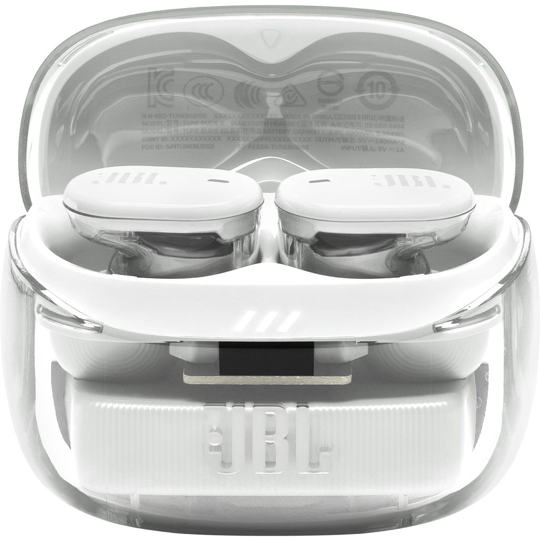 JBL Tune Buds 2 Ghost Edition - Ghost White - True Wireless Noise Cancelling Earbuds - Detailshot 3