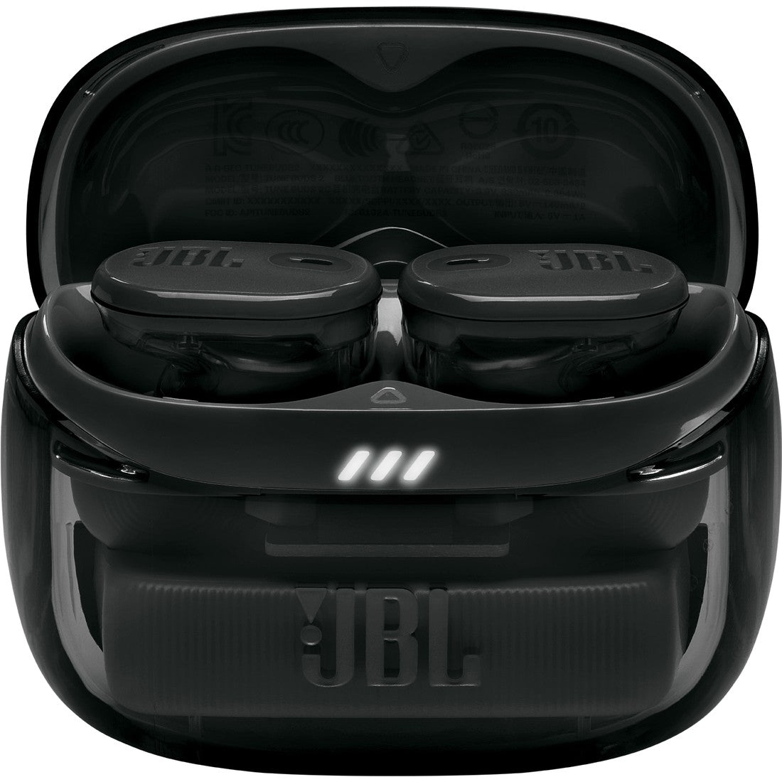 JBL Tune Buds 2 Ghost Edition - Ghost Black - True Wireless Noise Cancelling Earbuds - Detailshot 3