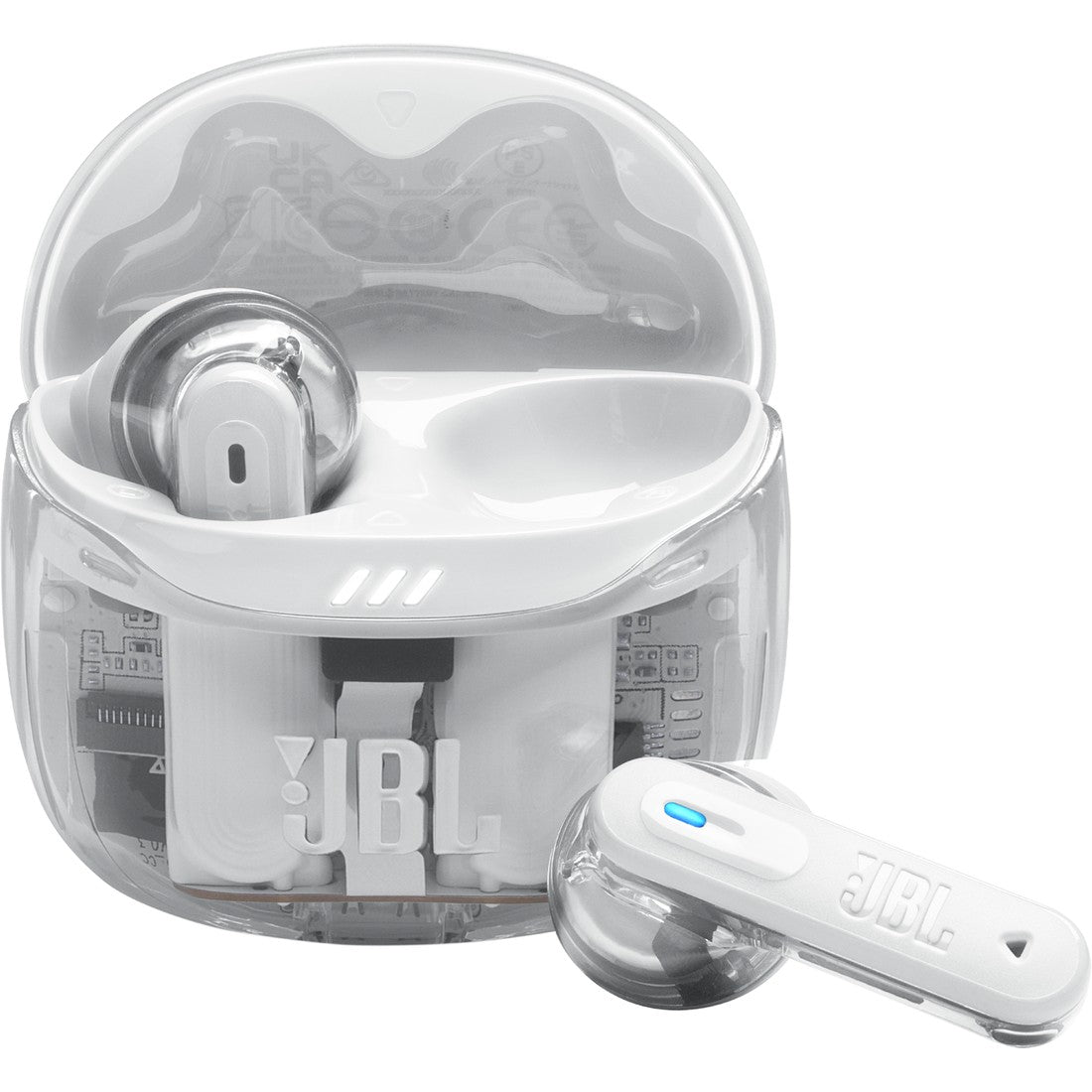 JBL Tune Flex 2 Ghost Edition - Ghost White - True Wireless Noise Cancelling Earbuds - Hero