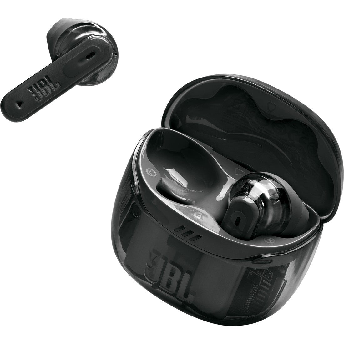 JBL Tune Flex 2 Ghost Edition - Ghost Black - True Wireless Noise Cancelling Earbuds - Detailshot 2