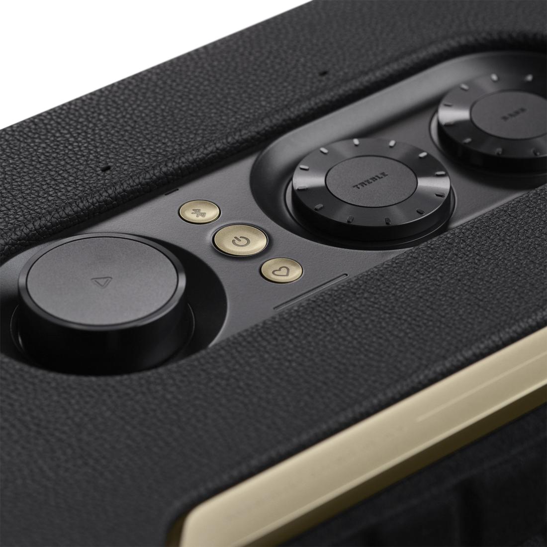 Close-up of JBL Authentics 300's intuitive on-speaker controls