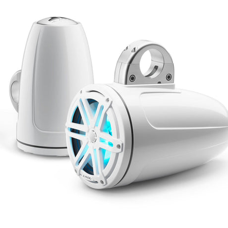 JL Audio M3-770ETXv3-Gw-S-Gw-i 7.7" 70 Watt 4 Ohm Marine Enclosed Tower Coaxial Speakers - Pair - #93539