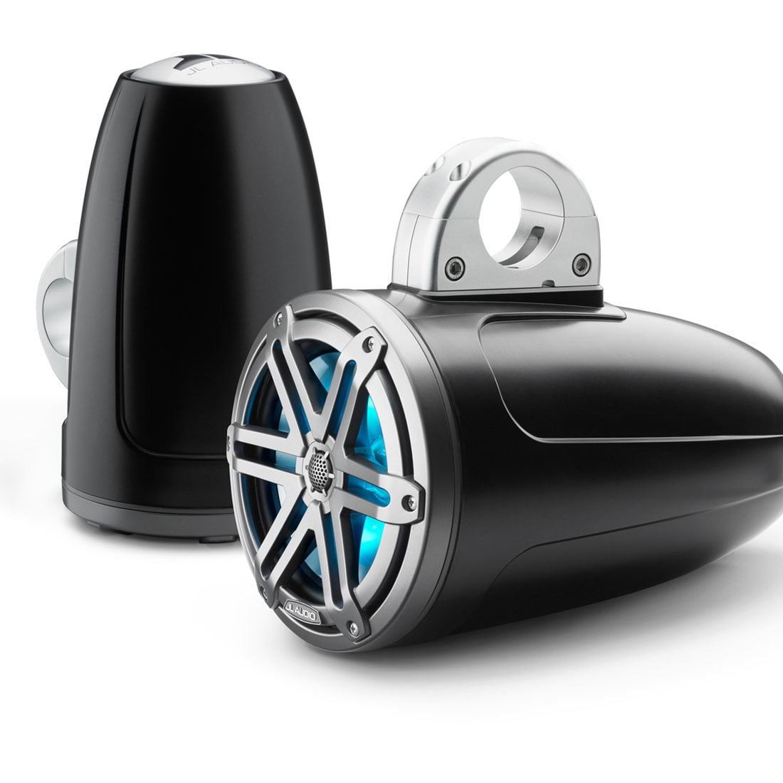 JL Audio M3-770ETXv3-Sb-S-Gm-i 7.7" 70 Watt 4 Ohm Marine Enclosed Tower Coaxial Speakers - Pair - #93537