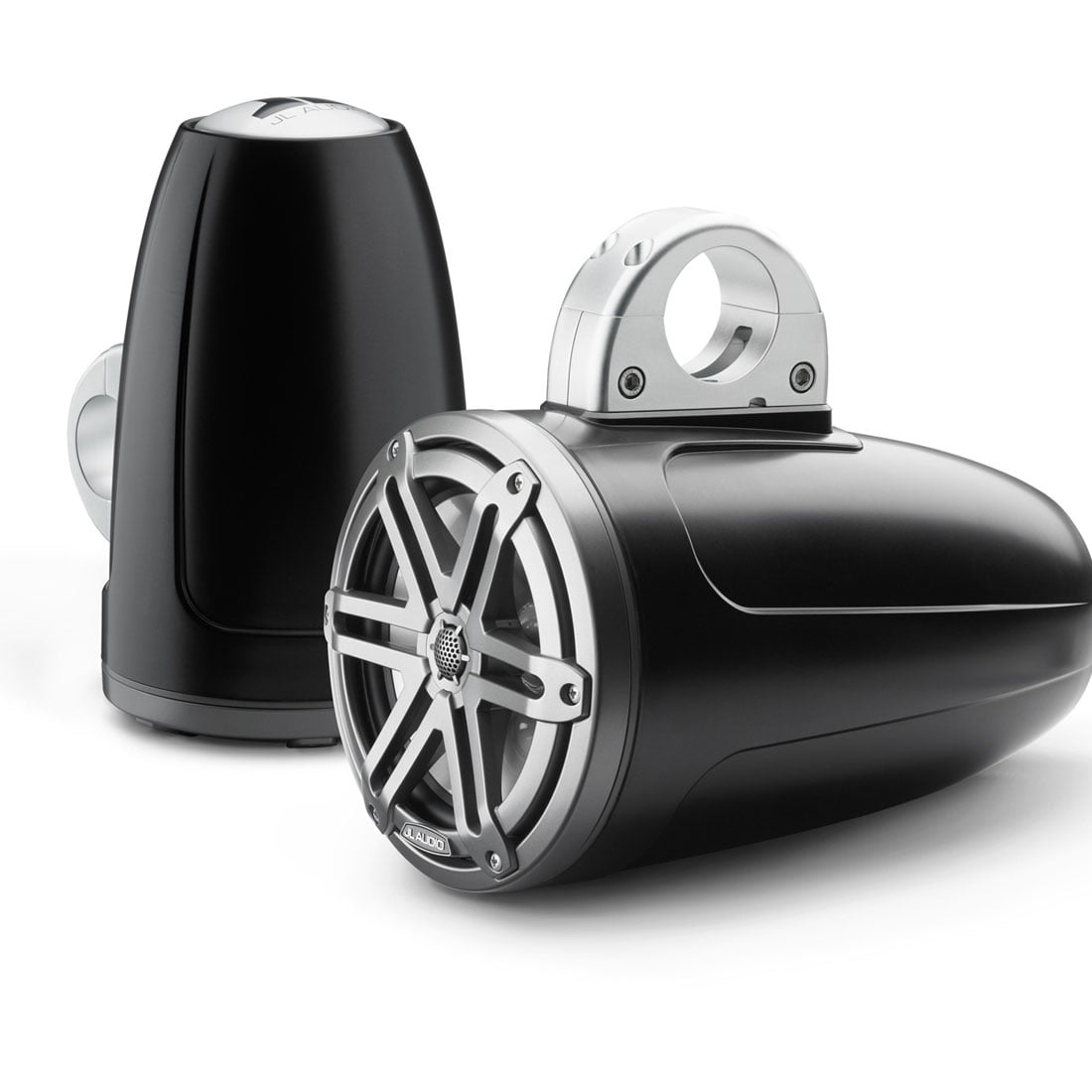 JL Audio M3-770ETXv3-Sb-S-Gm 7.7" 70 Watt 4 Ohm Marine Enclosed Tower Coaxial Speakers - Pair - #93536