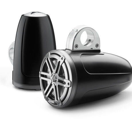 JL Audio M3-770ETXv3-Sb-S-Gm 7.7" 70 Watt 4 Ohm Marine Enclosed Tower Coaxial Speakers - Pair - #93536