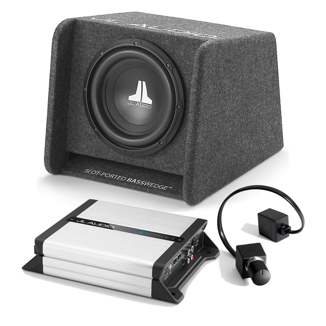 JL Audio CP110-W0V3 Subwoofer | JD250/1 Amplifier | RBC-1 Remote - Bundle - 93264 | 98360 | 98015